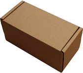 WHITE OR BROWN SHIPPING CARDBOARD BOXES POSTAL MAILING GIFT PACKET SMALL PARCEL (8" x 4" x 4", BROWN, 20)