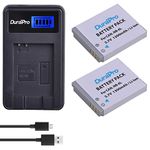 Durapro 2-Packs NB-6L NB-6LH Battery + LCD USB Charger for Canon Powershot SX500 IS, SX710 HS,SX520 HS,SX530 HS,SX510 HS,S120,SX700 HS,SX610 HS,SX600 HS, D30, and S95 Cameras