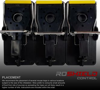 ROSHIELD Mouse Trap 6-Pack – Reusable Rodent Control Set