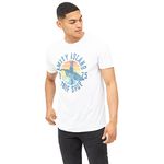 Jaws Men's Amity Surf Shop T-Shirt, White, Medium