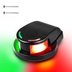 Linkstyle Boat Marine LED Navigation Light, IP67 Waterproof for Bow,Pontoon,Yacht,Power Boat and Small Boat (Black)