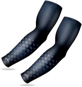 Tough Outdoors Sports Compression Arm Sleeves for Kids Men & Women - Girls Boys Baseball Arm Sleeve Youth and Teen - For Playing Football Basketball Shooting Volleyball