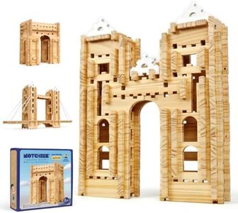 Jovi-mindly Notchies 301PCS Wooden Building Blocks Set Construction Toy