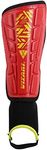 Vizari Malaga Soccer Shin Guards for Kids | Soccer Gear for Boys Girls | Protective Soccer Equipment | Adjustable Straps- Red, XS Size