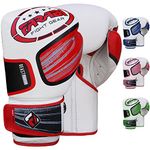 FARABI Boxing Gloves Beast Fighter Series Fight Gloves MMA, Cage Fight, Muay Thai Training Sparring (Red, 14-oz)
