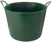 Easy Shopping 26 Litre Flexi Tub Garden Home Flexible Colour Rubber Storage Container Bucket Polyethylene Flex Tub- MADE IN U.K. (Green)