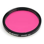 Svbony Telescope Filter UV/IR Cut, 2" Blocking Luminance Filters for Telescopes, Improve Image Sharpness Control Star Bloat, Eyepiece Filters for Color CMOS and CCD Cameras Astrophotography
