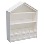 Serta Happy Home Storage Bookcase, Bianca