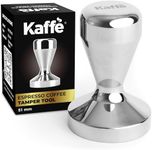 Kaffe 51mm Stainless Steel Espresso Tamper - Coffee Tamper & Distributor for Portafilter - Premium Coffee Press Tool - Espresso Accessories for Barista - Ground Coffee Hand Tamper for Espresso Machine