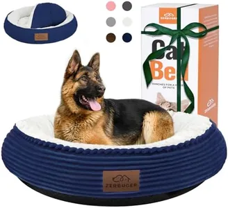 Zerbuger 30in Dog Bed Sofa for Small/Medium/Large Dogs, Machine Washable Supportive Foam Pet Couch with Washable Removable Mat and Non-Slip Bottom, Pet Cuddler for Indoor/Outdoor/Car/Cage, Navy Blue