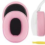 Geekria NOVA Replacement Ear Pads for Skullcandy Crusher Wireless, Crusher Evo, Crusher ANC, Hesh 3 Headphones Ear Cushions, Headset Earpads, Ear Cups Cover Repair Parts (Pink)