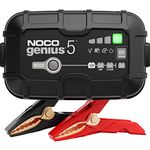 NOCO GENIUS5, 5A Car Battery Charger, 6V and 12V Automotive Battery Charger, Battery Maintainer, Trickle Charger and Desulfator for AGM, Lithium, Motorcycle, Deep-Cycle and RV Batteries