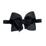 DDazzling Baby Large Hair Bow Headband Hair Accessories Photo Props, Black, 1 Count (Pack of 1)