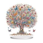 HASTHIP® 5D DIY Diamond Art Diamond Desktop Ornament Special Shaped Crystal Tabletop Ornaments for Adult Beginner Home Office Decor Crafts Gift Tree