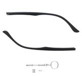 Glasses Replacement Arms Legs, Eyeglasses Temples Frame Replacements, DIY Temples for Glasses with Screws and Screwdriver, Black