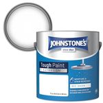 Johnstone's - Bathroom Paint - Brilliant White - Mid Sheen Finish - Stain Blocker Paint - Use in Moist & Damp Areas - Low Odour - Dry in 1-2 Hours - 12m2 Coverage per Litre - 2.5L