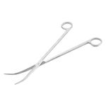 Stainless Steel Aquarium Scissors Fish Tank Plant Scissors Long Curved Aquarium Scissors Aquarium Plant Trimming Scissors Fish Tank Cleaning Tool