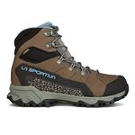 La Sportiva Womens Nucleo High II GTX Wide Hiking Boots, Oak/Topaz, 8