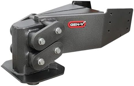 GEN-Y Hitch Rhino Fifth Wheel King Pin Box - 3,500 lbs - 4,500 lbs Pin Weight, 30,000 lbs Towing Capacity, Check Fitment Chart, Made in USA, Silver