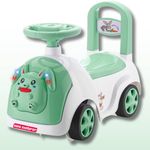 Mini Explorer Rabbit Ride on & Toy Car for Kids with Music & Horn Steering, Push Car for Baby with Backrest, Safety Guard, Under Seat Storage & Big Wheels | Ride on for Kids 1 to 3 Years - Green