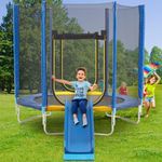 APTILTON 7FT Trampoline with Slide,