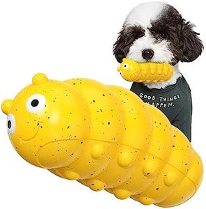 LiuMelinda Dog Chew Toys for Aggressive-Chewers - Indestructible Dog Toy for Aggressive Chewer，Tough Chew Toys for Dogs （Rubber Yellow-Insect）