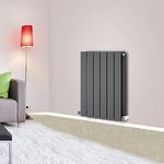 NRG 600x408 mm Anthracite Column Designer Radiator Horizontal Double Flat Panel