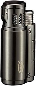 Cobber Torch Cigar Lighter, Windproof Lighter for Smoking Triple 3 Jet Flame Refillable Butane Cigar Lighter with Cigar Punch