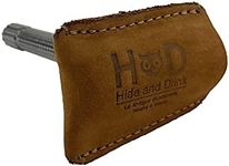 Hide & Drink, Leather Double Edge Safety Razor Head Protective Sheath/Shaving Travel Cover, Handmade Includes 101 Year Warranty :: Old Tobacco