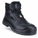 KPR Work Boots for Men CSA Approved Safety ESR Non Slip Waterproof 6" Composite Steel Toe Boots, M027X-Black-Men-11