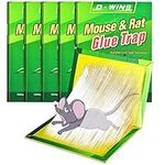 6 Pack Mouse Glue Traps, Large Rat Traps with Enhanced Stickiness, Mouse Traps Can Catch All Kinds of Rodent pests, Easy to Set and Use, Sticky Pad Board for House Indoor and Outdoor