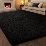 Ophanie Black Area Rugs for Bedroom