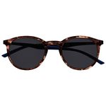 OPULIZE Met Large Comfortable Brown Tortoiseshell Blue Arms Mens Womens Sun Readers Reading Glasses UV400 S60-2 +2.00