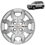 PRIGAN 14 Inch Silver Wheel Cover for Exter (Bolt Fitting) (Set of 4 Pcs) Model- Exter Silver-14