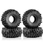 Lifehead 4PCS 1.9 Crawler Rubber Tires RC Mighty Lion Tire for 1/10 RC Crawler TRX4 Axial SCX10 90046 90047 SCX10 III AXI03007 D90 D110 TF2 Tamiya CC01