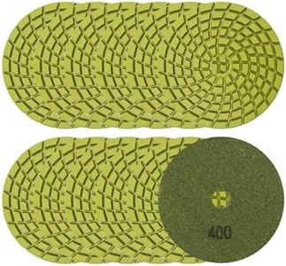 SHDIATOOL 4-INCH Diamond Polishing Pads for Concrete Wet Polish Grit 400(12-Pack)