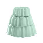 Nordic Ware 50304 Tiered Bundt Set-3, 6, 12 Cup, Mint