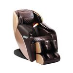 Jsb Mz19 Full Body Massage Chair 3D Zero Gravity Recliner For Home & Office (Coffee-Brown) - Stainless Steel