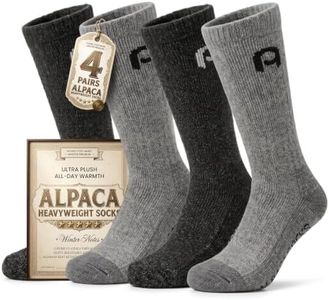 Alpacaparty Alpaca Socks for Men & Women Heavyweight Thermal Boot Socks