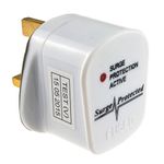 kenable Rewireable SURGE PROTECTED 3 Pin UK Mains Plug Fitted 3A Amp Fuse