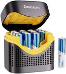 Dracutum 12-Pack 1300mWh Rechargeable AAA Lithium Batteries with Charger