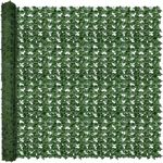 ODTORY Artificial Ivy Privacy Fence Wall Screen,80X120 in UV-Anti Faux Greenery Backdrop Ivy Vine Leaf Hedges Fence Panels for Patio, Balcony, Garden, Backyard Indoor Outdoor Green Wall Decor
