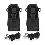 2Pcs Radio Case/Radio Holder, Multifunction Pouch Case Holder for 2 Way Radio, Walkie Talkie Holder with Adjustable Shoulder Strap for GPS Phone Two Way Radio