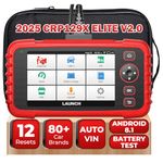 LAUNCH CRP129X V2.0 OBD2 Scanner Car Diagnostic Tool for ABS SRS Transmission Engine Diagnostic, with 12 Service Functions, Lifetime Free Update, Auto VIN, Battery Test