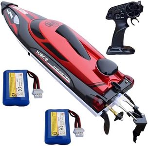XDJXWJN 14 inch RC Boat High Speed Remote Control Boat for Kids and Adults, 2.4GHz Outdoor Water Toy 23 + MPH Race Boat for Pool Lake & Great River