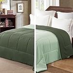 Exclusivo Mezcla 4.5 Tog King Size Duvet All Seasons, Ultra Soft Reversible Coverless Duvet King Comforter, Lightweight and Machine Washable, 230cm*220cm Emerald/Mint