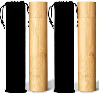 Yalikop 2 Sets Scattering Urns Bamboo Scattering Cremation Small Urns Mini Bamboo Spreading Funeral Urn Tube Keepsake Urn with Black Velvet Bag Scattering Urns Human Ashes Casket for Humans Pet Dog