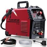 ARCCAPTAIN 55A Plasma Cutter, Non-Touch Pilot ARC High-Frequency Air Plasma Cutting Machine, 110/220V Dual Voltage IGBT Inverter, 1/2" Clean Cut, Post Flow,2T/4T, and 1/4" - 18 NPT, for Beginners DIY