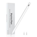 Stylus Pen for iPad with Palm Rejection& Fast Charge, Active Pencil Compatible with (2018-2023) Apple iPad Pro (11/12.9 Inch),iPad Air 3/4/5,iPad10/9/8/7/6, iPad Mini 5/6