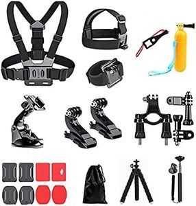 20 in 1 Kit di accessori per action cam, AolKee Accessori per GoPro, compatibili con GoPro Hero 9 8, GoPro Max 7 6 5 4, DJI Osmo Action, Insta 360, AKASO, APEMAN, SJCAM, Campark